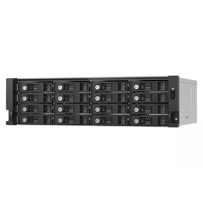QNAP TL-R1600PES-RP išorinis diskų korpusas HDD/SSD korpusas Juoda, Pilka 2.5/3.5 colio