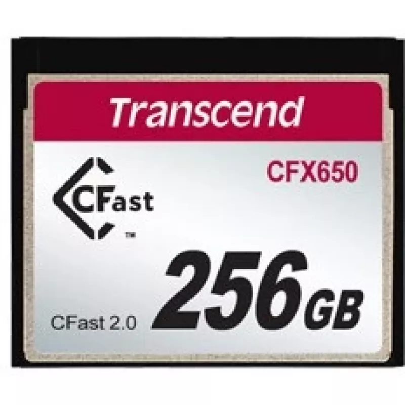TRANSCEND CFX650 CFast 2.0 256GB atminties kortelė R510MB/s MLC