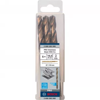 Suktuvų grąžtai Bosch HSS Cobalt 2608585900 5 vnt. rinkinys