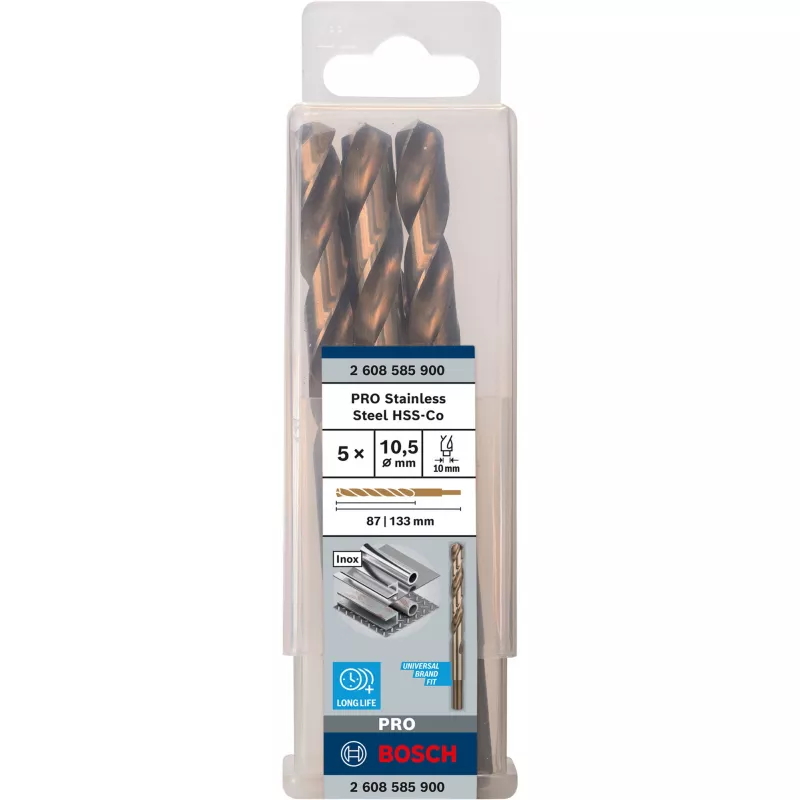 Suktuvų grąžtai Bosch HSS Cobalt 2608585900 5 vnt. rinkinys