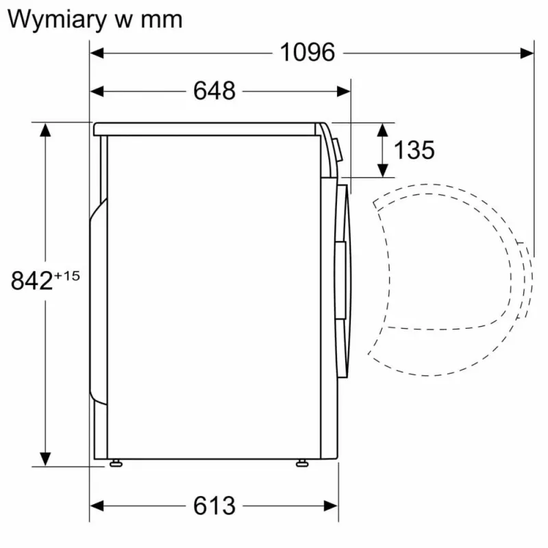Skalbinių džiovyklė Bosch WQG233DNPL