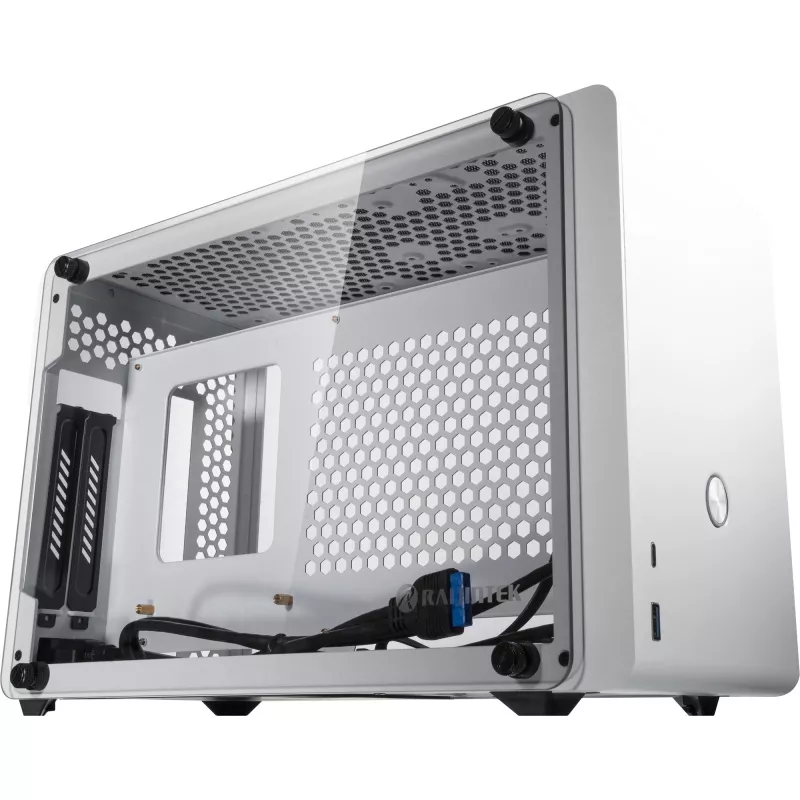 RAIJINTEK Ophion Mini-ITX korpusas grūdintas stiklas – baltas – korpusas – Mini-ITX