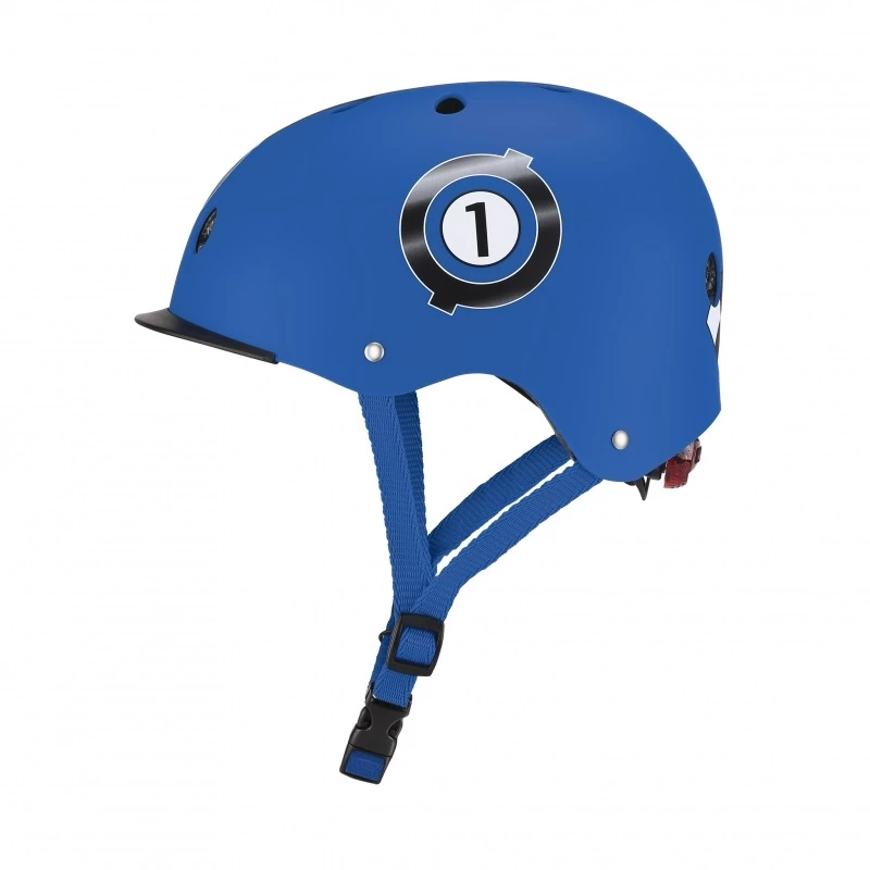 Globber | Tamsiai mėlyna | Šalmas Elite Lights Racing, XS/S (48-53 cm) | 507-300