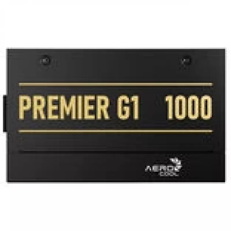 Aerocool Premier G1 80 PLUS Gold maitinimo blokas, PCIe 5.1, ATX 3.1 - 1000 W, juodas