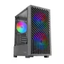 PC korpusas TACENS Mars Gaming MC-VORTEX Mini Tower Mini-ITX/Micro-ATX grūdintas stiklas juodas, 3x120mm, 27.3 cm GPU, 162 mm CPU aušintuvas