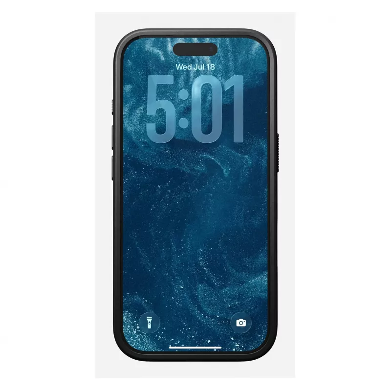 Mobiliojo telefono dėklas Nomad Modern Leather Case, skirtas „iPhone 17 Pro“, oda + TPU + PC, tinka 16 cm (6,3 col.) ekranui, Bordo