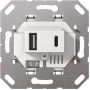 Gira USB maitinimo šaltinis 2f TypA/C įdėklas baltas 234900 (234900)
