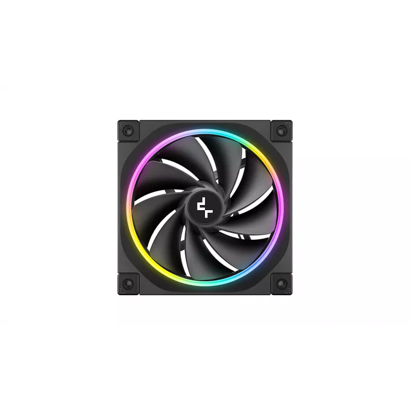 DeepCool FL12R 120mm ARGB korpuso ventiliatoriai, 3 vnt., juodi