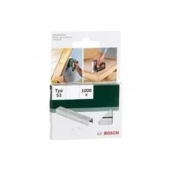 Plieninių sąvaržėlių pakuotė Bosch Fine Wire Type 53 1 cm kojelės ilgis Tvirtinimas