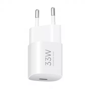 Xiaomi 33W Nano USB-C ES maitinimo adapteris — 33 W USB-C išvestis telefonams ir planšetėms