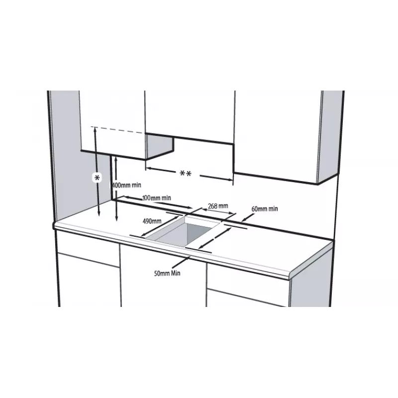 Beko HDCC32200X kaitlentė įmontuojama zoninė indukcinė kaitlentė 2 zonos(-ų)
