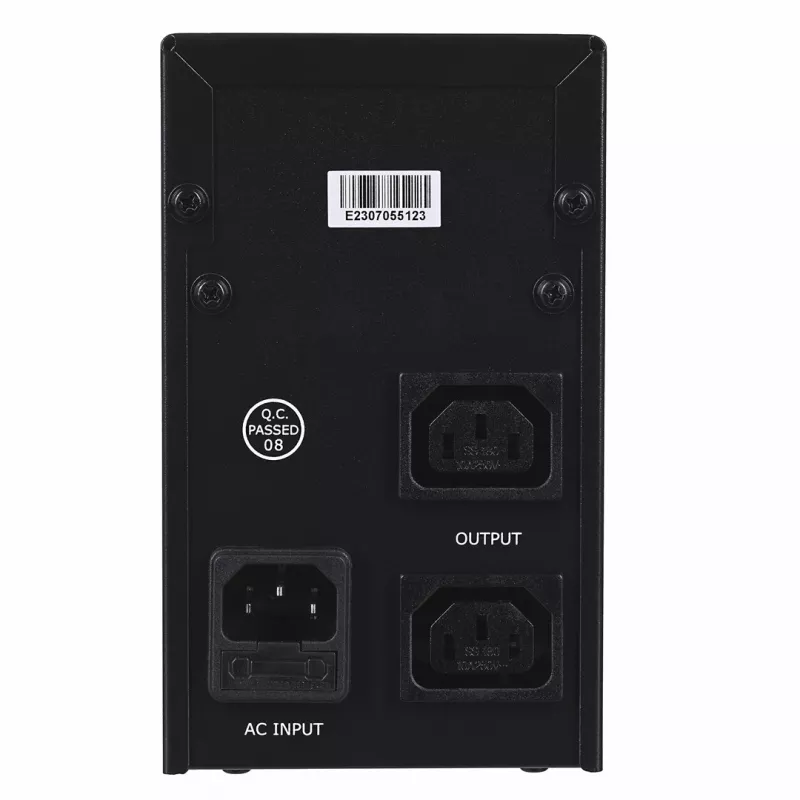 Gembird UPS-PC-652A nepertraukiamo maitinimo šaltinis (UPS) Linijinis-interaktyvus 0,65 kVA 390 W 3 kintamosios srovės lizdai