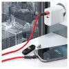 USB laidas RealPower MagneticCharge3 1m USB A juoda mėlyna raudona