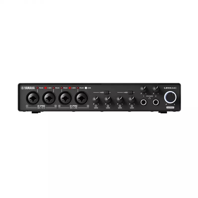 Garso / MIDI sąsaja YAMAHA URX44C — kompaktiškas USB garso ir MIDI ryšys