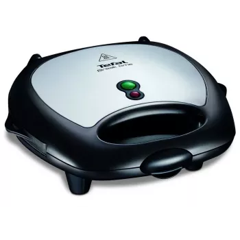 Sumuštinių keptuvas Tefal Break Time SW6148 — 2 sumuštiniams, nuimamos nepridegančios plokštės, laido laikymas, juoda/pilka
