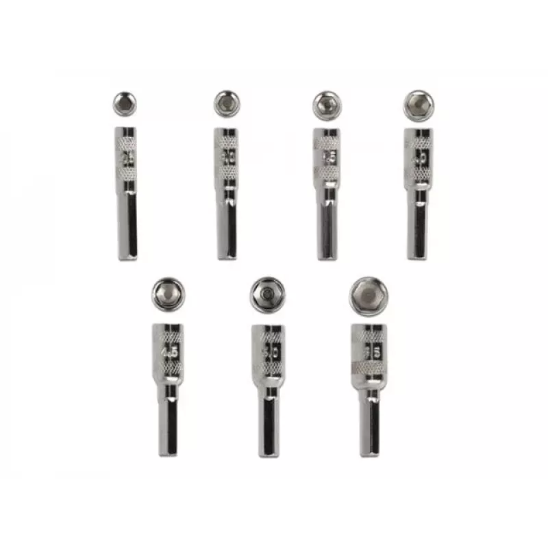 Atsuktuvų rinkinys DeLOCK 90551 8 vnt. išorinis šešiakampis tuščiaviduris kotas 2,5 - 5,5 mm