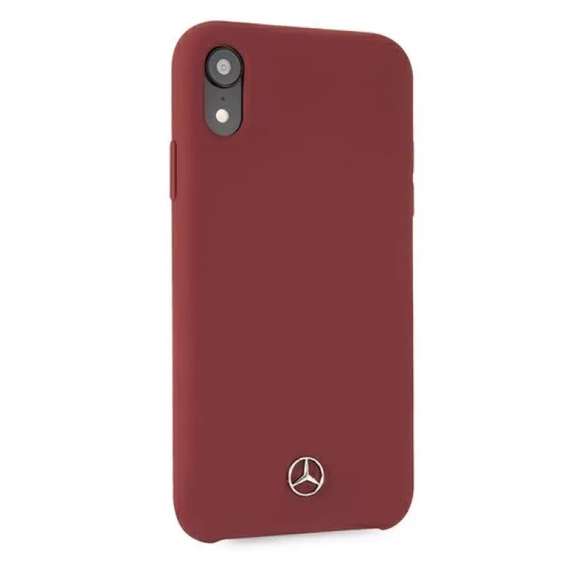 Mercedes-Benz Hard Cover Silicone for Apple iPhone XR Raudona MEHCI61SILRE