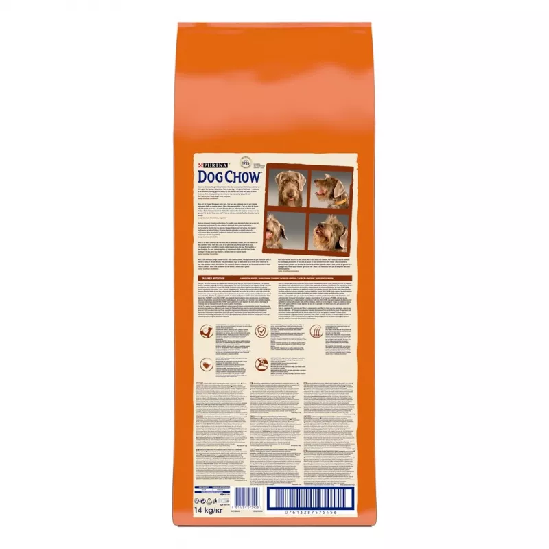 Sausas šunų maistas Purina Nestlé Dog Chow Mature Senior su ėriena 14 kg, 24% baltymų, 10% riebalų
