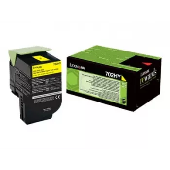 Toner Lexmark Cartridge 702HY Geltona 70C2HY0 3000 puslapių