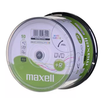 MAXELL DVD+R 4,7 GB 16x 50 vnt. spausdinamas dėžutėje