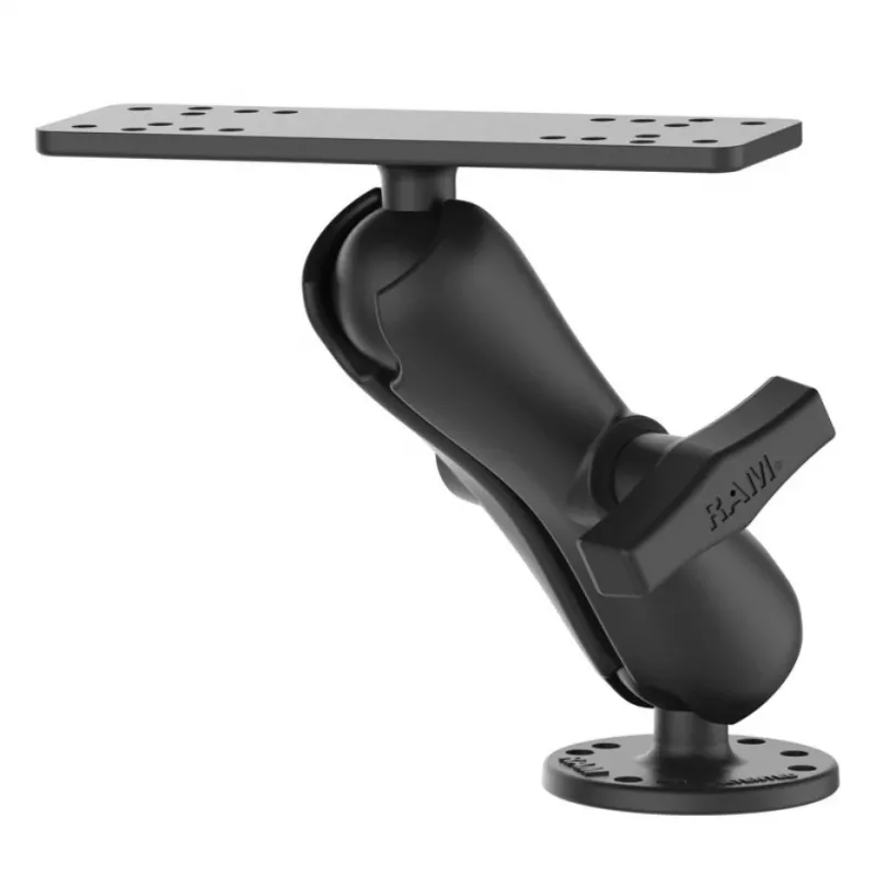 RAM Mounts jūrinis elektroninis laikiklis RAM-111U, aliuminis, juodas