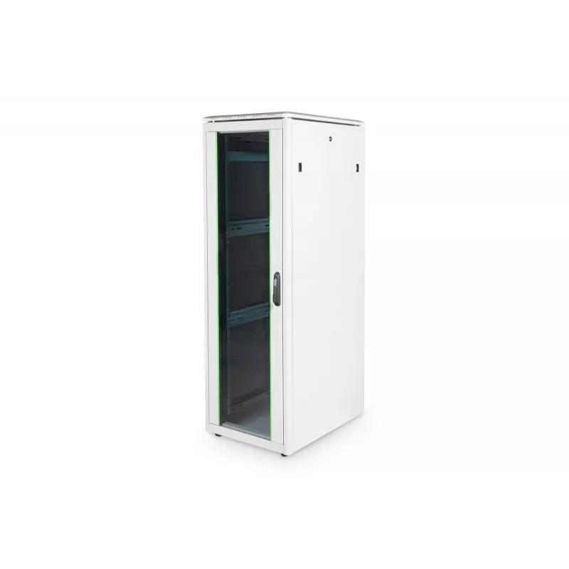 DIGITUS 36HE Unique tinklo spinta 600x800mm stiklinės durys pilka