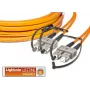 Lightwin aukštos kokybės plokščio dvipusio LWL komutacinis kabelis, MM OM2, SC - SC LWL komutacinis kabelis (LDP-50 SC-SC 10.0 FD)