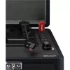 Pavarų diržu varomas patefonas Lenco TT-115 Black — nešiojamas lagamininis grotuvas, Bluetooth 5.0, USB įrašymas, 33/45/78 aps./min.