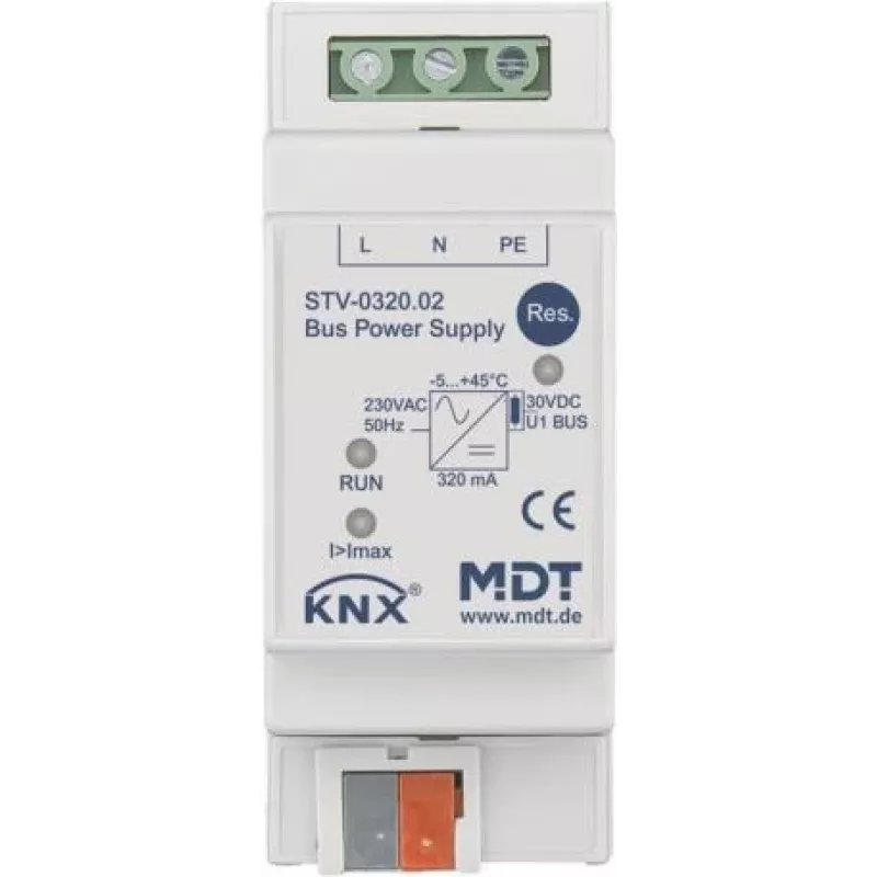 MDT - magistralės maitinimo šaltinis 4TE REG 320mA (STV-0320.02)