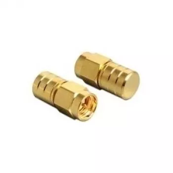 Kabelio jungties adapteris DELOCK 88712 — SMA jungtys, paauksuoti kontaktai, aukso spalva