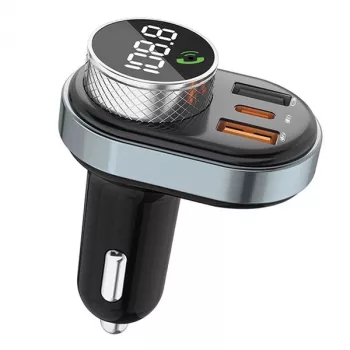 Laisvų rankų įranga Awei C-843 Bluetooth 5.0 su FM siųstuvu, USB ir USB-C jungtimis