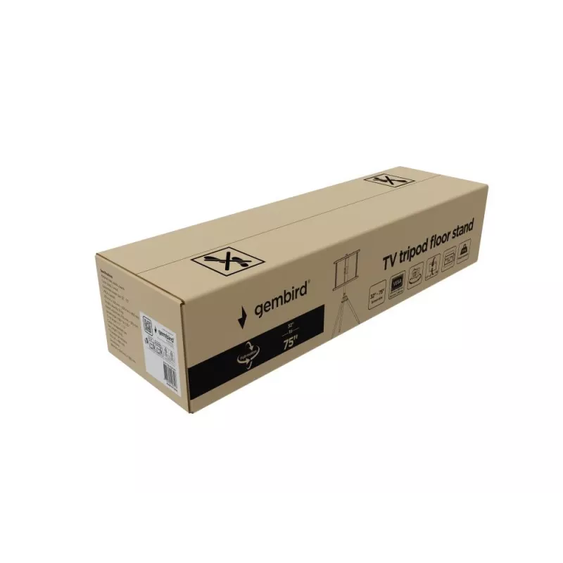 TV stovas Gembird TVS-75ST-01 Juoda Wood