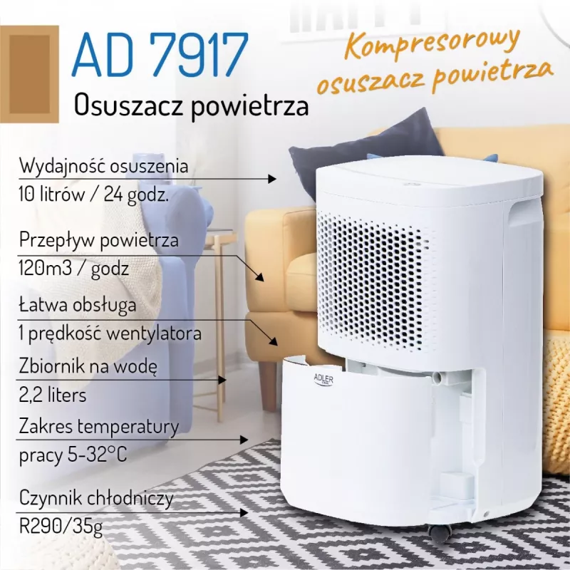 Adler AD 7917 kompresoriaus oro džiovintuvas