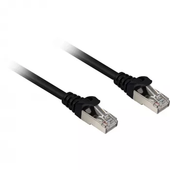 Sharkoon Patch Cable RJ45 Cat.6a SFTP (juoda, 20 metrų, LSOH (be halogenų))