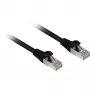 Sharkoon Patch Cable RJ45 Cat.6a SFTP (juoda, 20 metrų, LSOH (be halogenų))