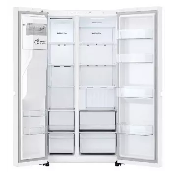 LG GSLC40SWPE šaldytuvas šonas prie šono laisvai pastatomas 638 l balta