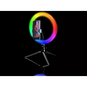 Ring Lamp RGB 26cm with tripod