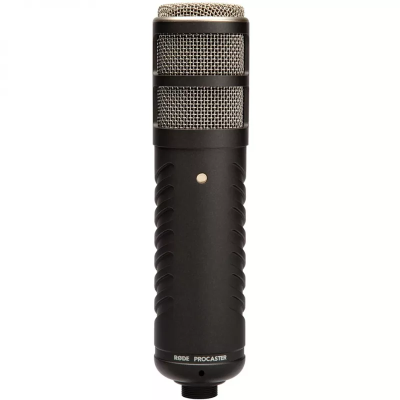 Studijinis dinaminis mikrofonas RØDE Procaster — laidinis, mini XLR (3 kontaktų), 75–18 000 Hz, 32 Ω, -56 dB, juodas, 695 g