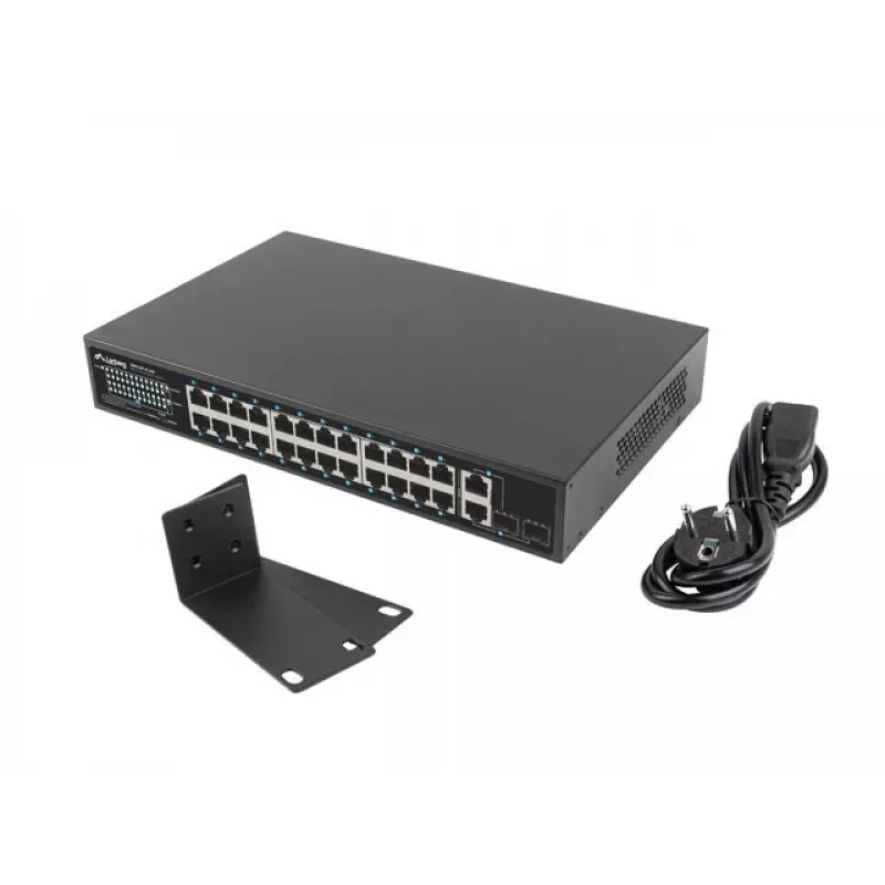 Lanberg RSFE-24P-2C-250 tinklo komutatorius nevaldomas Gigabit Ethernet (10/