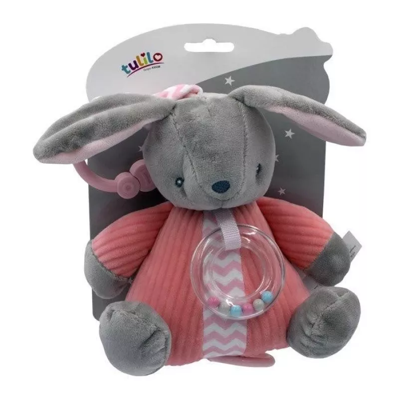 Muzikinė dėžutė TULILO Bunny 9115, pliušinis muzikinis žaislas, 18 cm aukščio