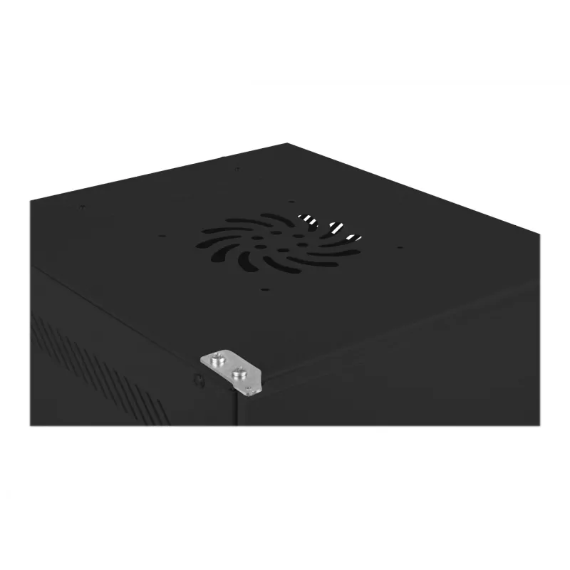 Prie sienos tvirtinamas tinklo stovas LANBERG WF10-2309-00B — 9U, 280×469×310 mm, IP20, juodas
