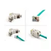 DeLOCK keystone modulis 88111 Plokščias Geltonas RJ-45 10 vnt.