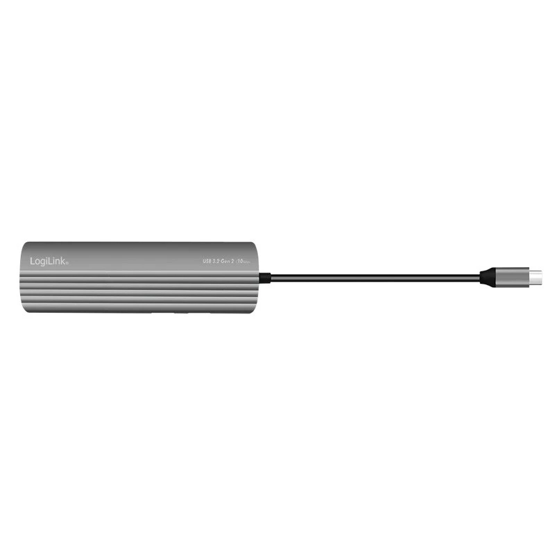 LogiLink USB 3.2 Gen2 šakotuvas 4+1 prievadų 2x USB-A 2x USB-C PD 100W aliuminis