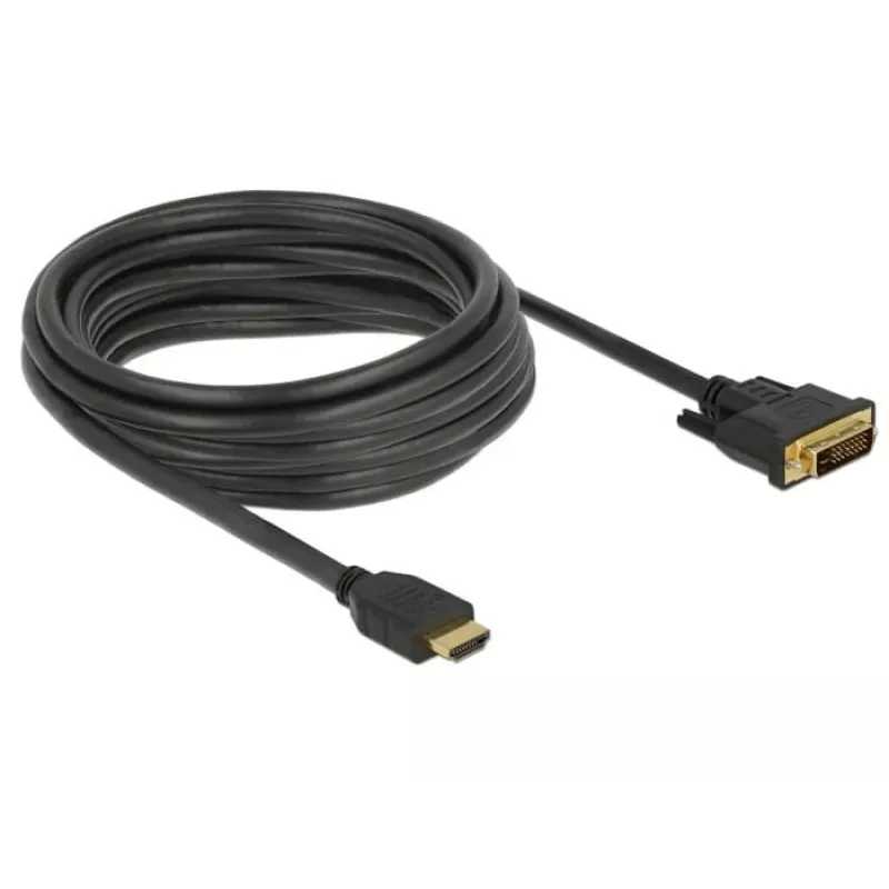 Vaizdo kabelio adapteris DeLOCK 85656 5 m HDMI Type A DVI juodas