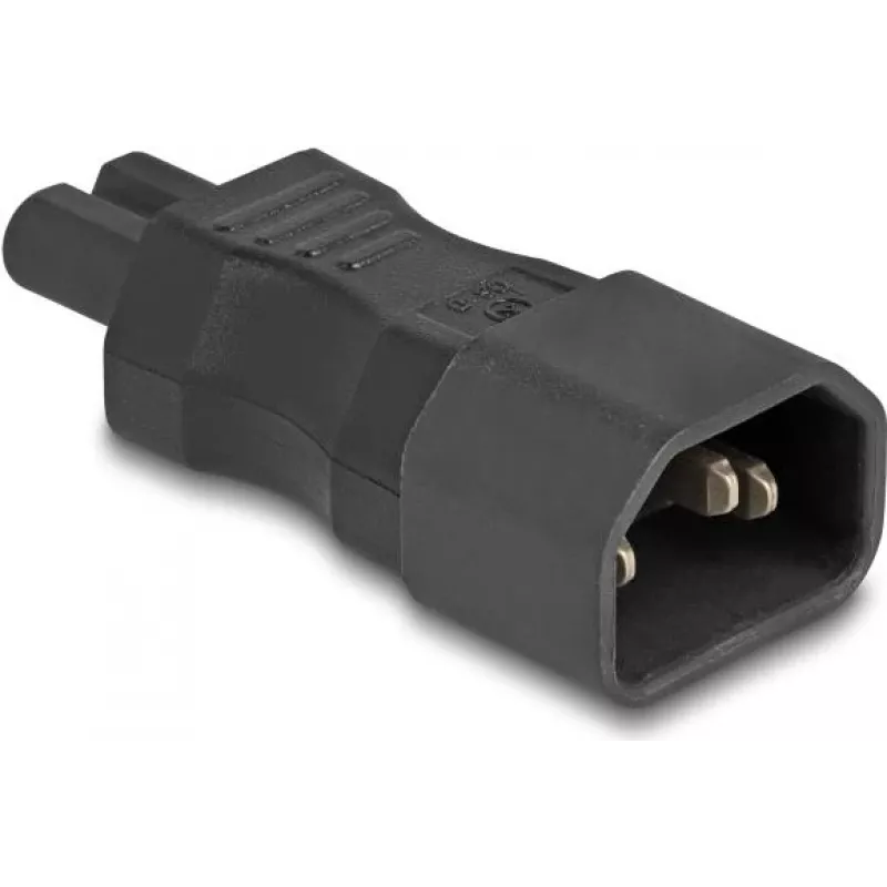DeLOCK Maitinimo adapteris IEC 60320 - C14 į C7 kištukinis lizdas 2.5 A Juodas