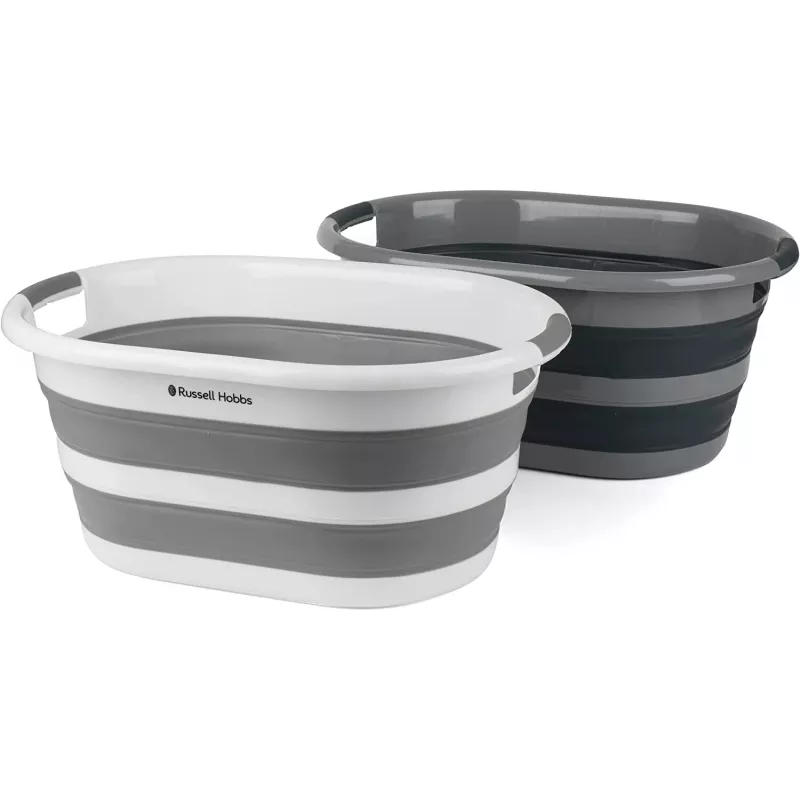 Sulankstomas skalbinių krepšys Russell Hobbs LA053879GRYFEU7 27L