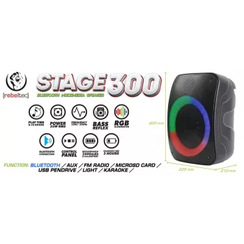 Rebeltec RBLGLO000041 Juoda