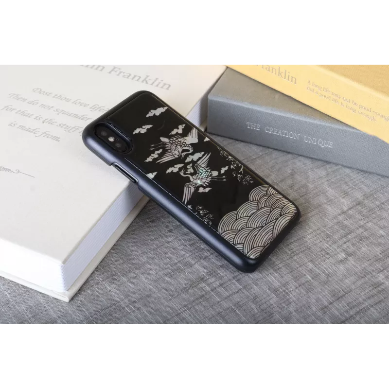 iKins išmaniojo telefono dėklas iPhone XS / XS Max — Crane Juoda apsauginis apvalkalas