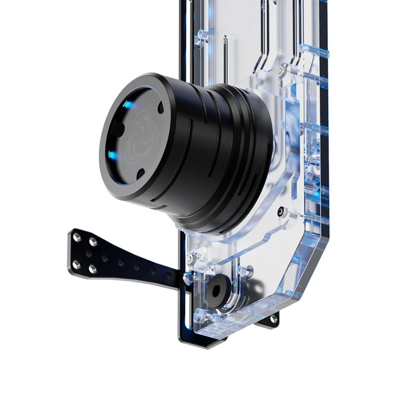 Singularity Resonance 2.0 Single D5 Distro Plate — vieno siurblio rezervuaro paskirstymo plokštė individualiam vandens aušinimui