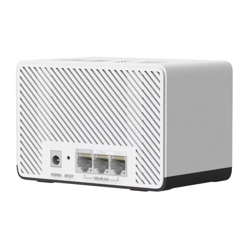 Tinklinė sistema MERCUSYS Halo H27BE (3 vnt.) Dviejų juostų 2,4/5 GHz Wi‑Fi 6, 3568 Mbps bendra sparta, 3x LAN prievadai, vidinės antenos, balta
